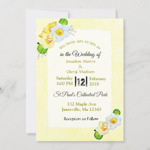 Convites para Casamento de Flores de primavera Ama