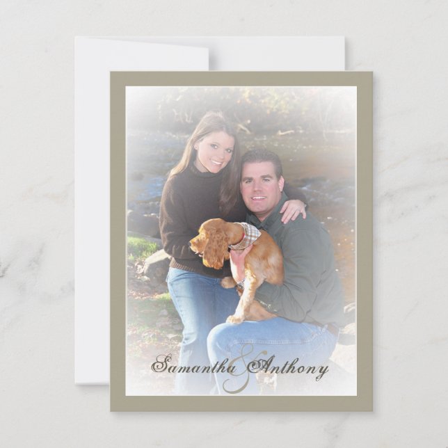 Convites para Casamento de Fotografias Congeladas (Frente)