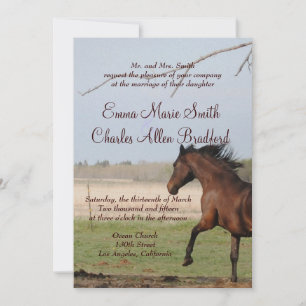 Convites para Casamento de Fotos em Cavalo