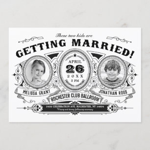 Convites para Casamento de Fotos para Crianças  V