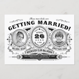 Convites para Casamento de Fotos para Crianças| Vi