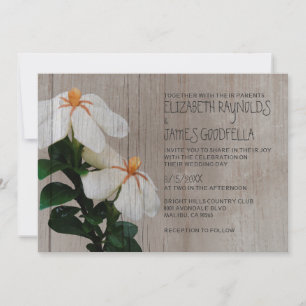 Convites para Casamento de Gardenias Russas