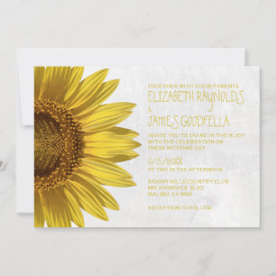 Convites para Casamento de Girassóis