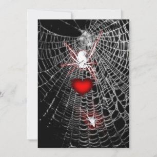 Convites para Casamento de Góticos Aranha-Cardía
