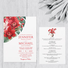 Convites para Casamento de inverno para Orquídeas 