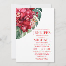 Convites para Casamento de inverno para Orquídeas 