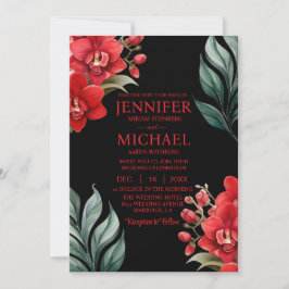 Convites para Casamento de inverno para Orquídeas 