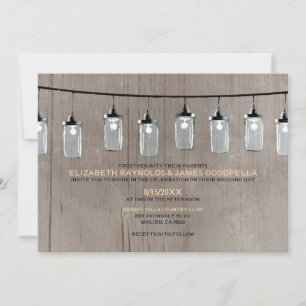 Convites para Casamento de Luzes de Cordas Ocident