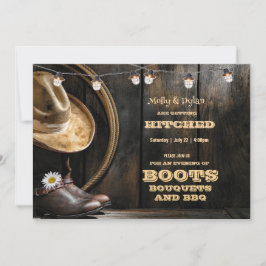 Convites para Casamento de Madeira de Casca e Chap