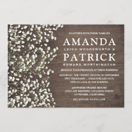 Convites para Casamento de Madeira Rústica e Rústi