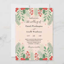 convites para casamento de natal