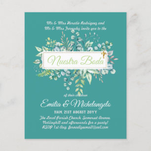 Convites para Casamento de Nuestra Boda Greenery