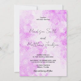 Convites para Casamento de Nuvens de Neves Rosa