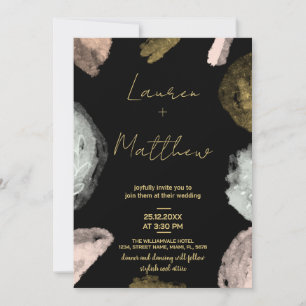 Convites para Casamento de Ouro Negro