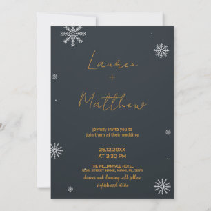 Convites para Casamento de Ouro Negro