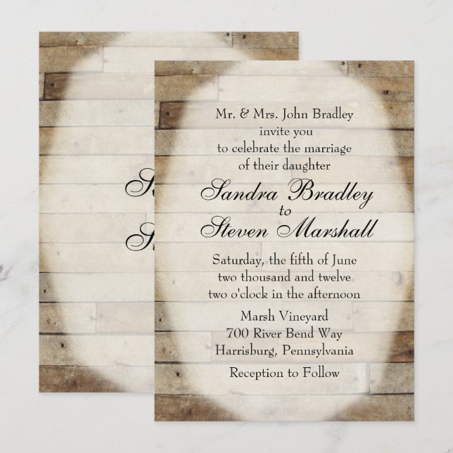 Convites para Casamento de Países (Frente/Verso)