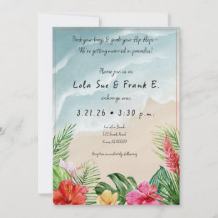 Convites para Casamento de Paraíso Blooms