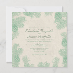Convites para Casamento de Pine Whimsical