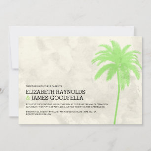 Convites para Casamento de Praia de Árvores de Pa