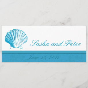 Convites para Casamento de Praia de Ocean Blue She