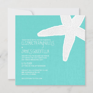 Convites para Casamento de Praia de Starfish