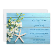 Convites Para Casamento De Praia De Starfish Com O
