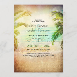 Convites para casamento de praia em Sunset