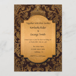 Convites para Casamento de Quadros em Árabe Vintag