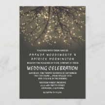 Convites para Casamento de Ramificação de Árvore L