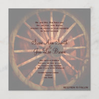 Convites para Casamento de Rodas de Vagão do Sudoe