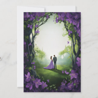 Convites para Casamento de Rosa Roxo: Elegância Fl