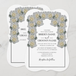 Convites para Casamento de Rosas Brancas Russas