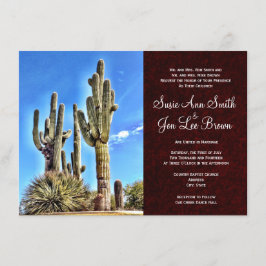 Convites para Casamento de Saguaro Cactus, Sudoest