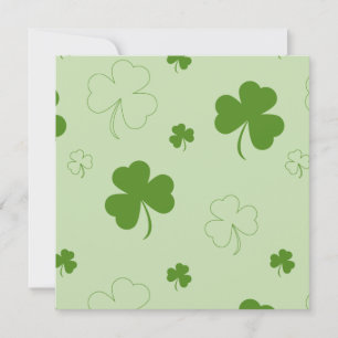 convites para casamento de shamrock clover Folha