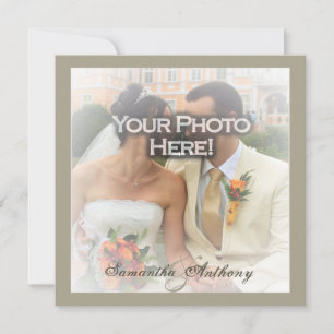 Convites para Casamento de Sobreposição de Fotog