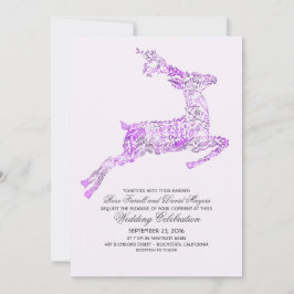 Convites Para Casamento De Solos De Roxos Deer