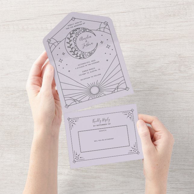 Convites para Casamento de Stardust (Tearaway)