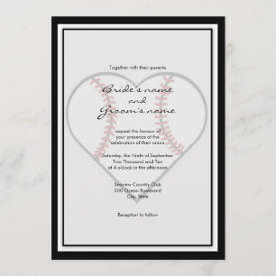 Convites para Casamento de Tema de Basebol