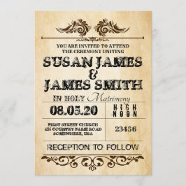 Convites para Casamento de Tema Ocidental