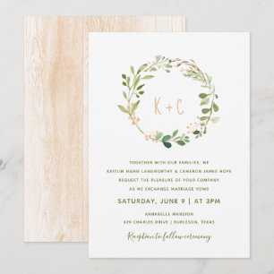 Convites para Casamento de Terra Greenerada - Peac