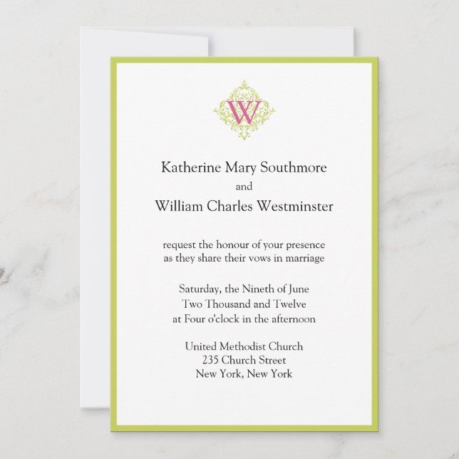 Convites para casamento de texto (Frente)