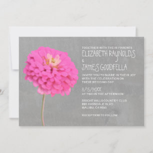Convites para Casamento de Zinnias