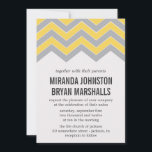 Convites para Casamento Design Chevron Amarelo e C<br><div class="desc">Um na moda e belo convite para o casamento - Perfeito para o seu dia especial!</div>