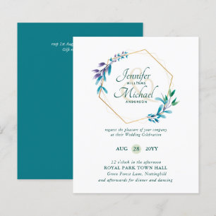 Convites para Casamento Dourado de Terras Roxas do