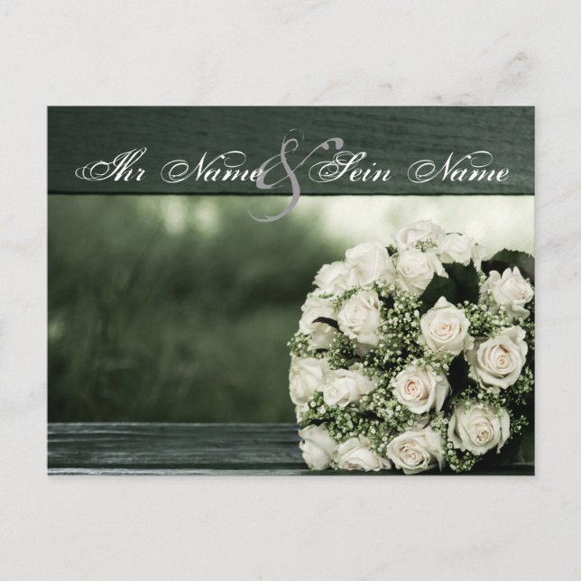 Convites para Casamento Elegante (Frente)