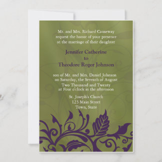 Convites para Casamento Elegante Design Flor Flora