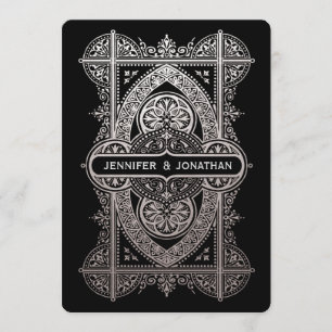 Convites para Casamento em Deco de Arte Real - Fol