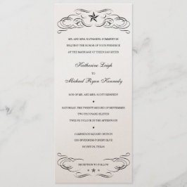 Convites para Casamento em Estrela Única de Black