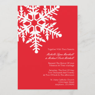 Convites para Casamento em Floco de Neve Jumbo (Ve