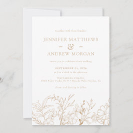 Convites para Casamento Floral Boho